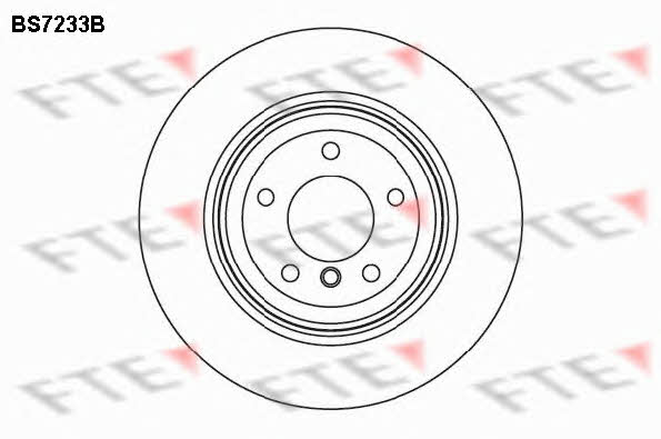 FTE BS7233B Rear ventilated brake disc BS7233B