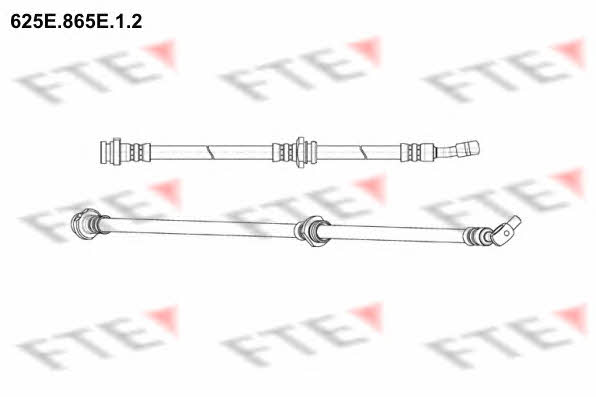 FTE 625E.865E.1.2 Brake Hose 625E865E12