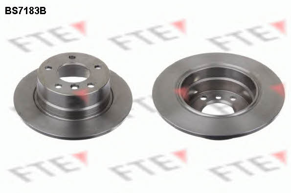 FTE BS7183B Rear brake disc, non-ventilated BS7183B