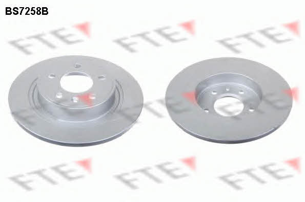FTE BS7258B Rear brake disc, non-ventilated BS7258B