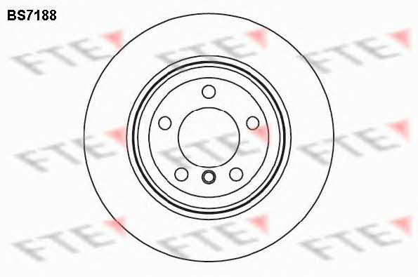 FTE BS7188 Rear ventilated brake disc BS7188