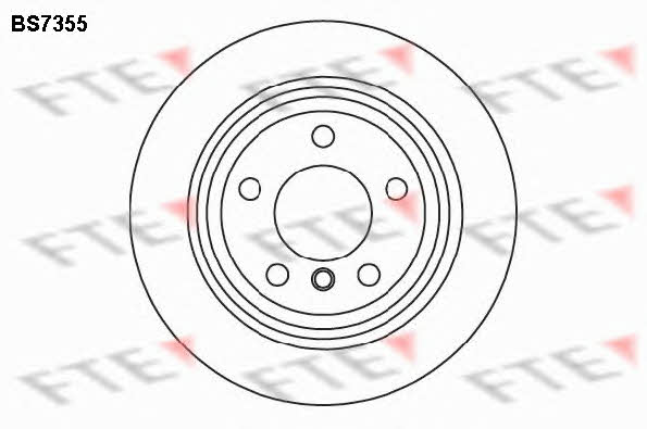 FTE BS7355 Rear ventilated brake disc BS7355