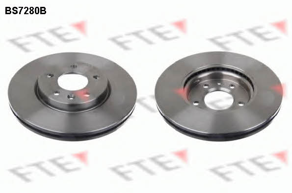 FTE BS7280B Front brake disc ventilated BS7280B