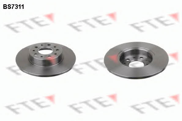 FTE BS7311 Rear brake disc, non-ventilated BS7311