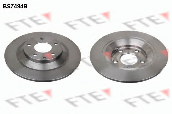 FTE BS7494B Rear brake disc, non-ventilated BS7494B