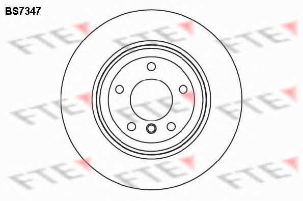 FTE BS7347 Rear ventilated brake disc BS7347