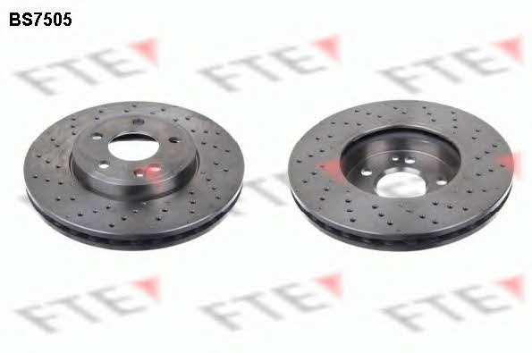 FTE BS7505 Front brake disc ventilated BS7505