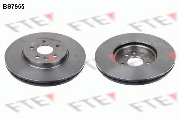 FTE BS7555 Front brake disc ventilated BS7555