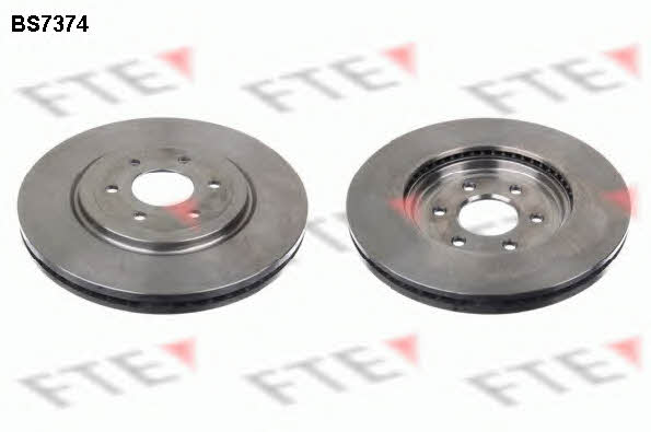 FTE BS7374 Front brake disc ventilated BS7374