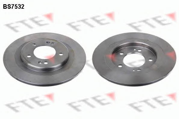 FTE BS7532 Rear brake disc, non-ventilated BS7532