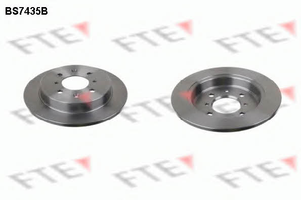 FTE BS7435B Rear brake disc, non-ventilated BS7435B