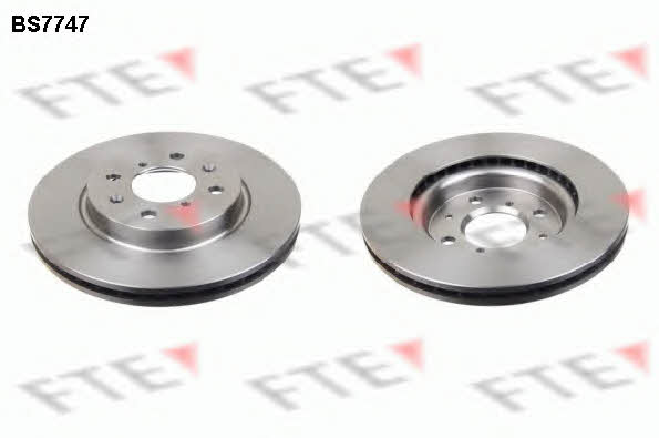 FTE BS7747 Front brake disc ventilated BS7747
