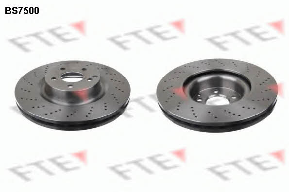 FTE BS7500 Front brake disc ventilated BS7500