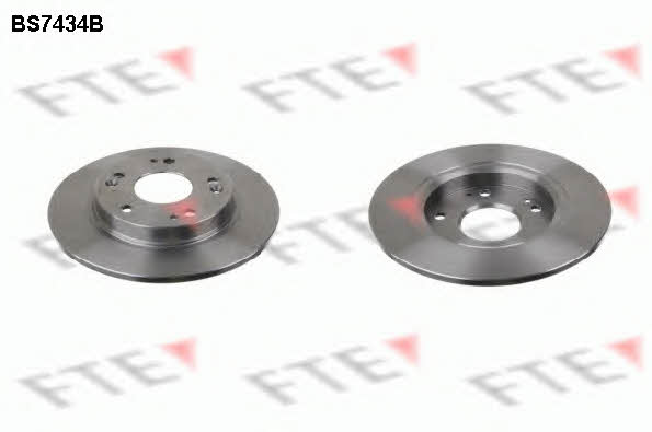 FTE BS7434B Rear brake disc, non-ventilated BS7434B