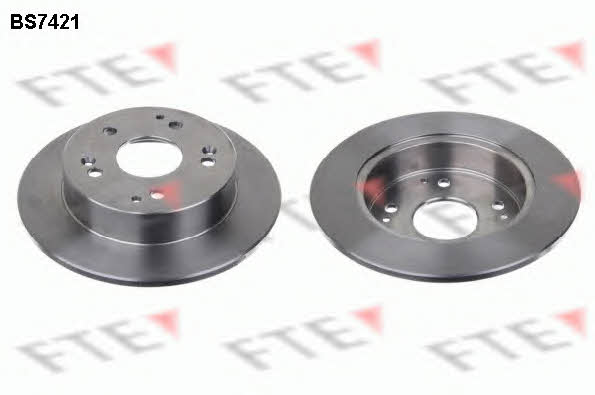 FTE BS7421 Rear brake disc, non-ventilated BS7421