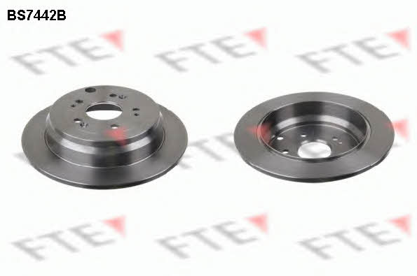 FTE BS7442B Rear brake disc, non-ventilated BS7442B