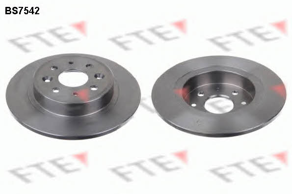 FTE BS7542 Rear brake disc, non-ventilated BS7542