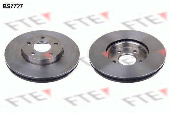 FTE BS7727 Front brake disc ventilated BS7727