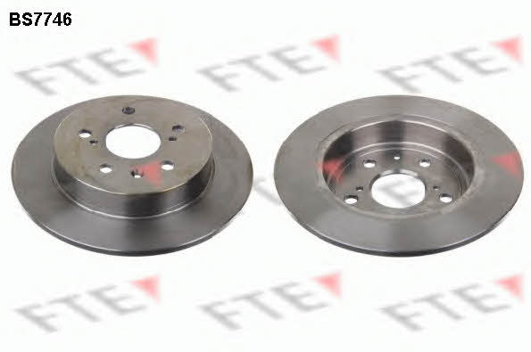 FTE BS7746 Rear brake disc, non-ventilated BS7746