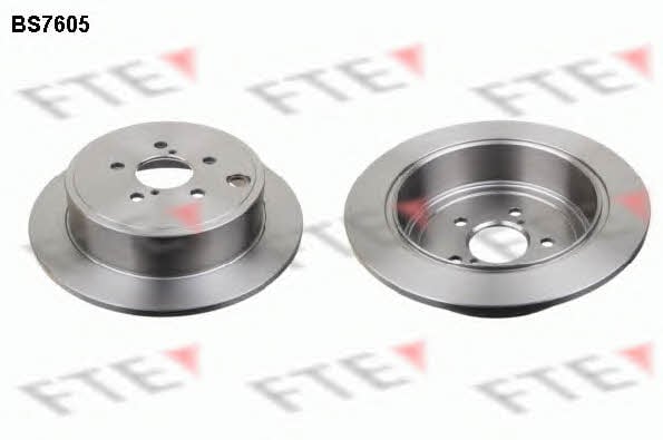FTE BS7605 Rear brake disc, non-ventilated BS7605