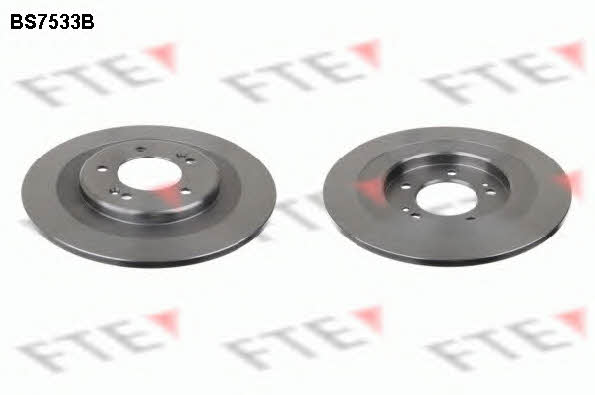 FTE BS7533B Rear brake disc, non-ventilated BS7533B