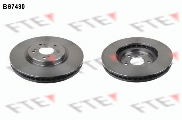 FTE BS7430 Front brake disc ventilated BS7430