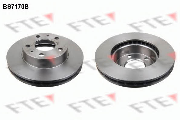 FTE BS7170B Front brake disc ventilated BS7170B
