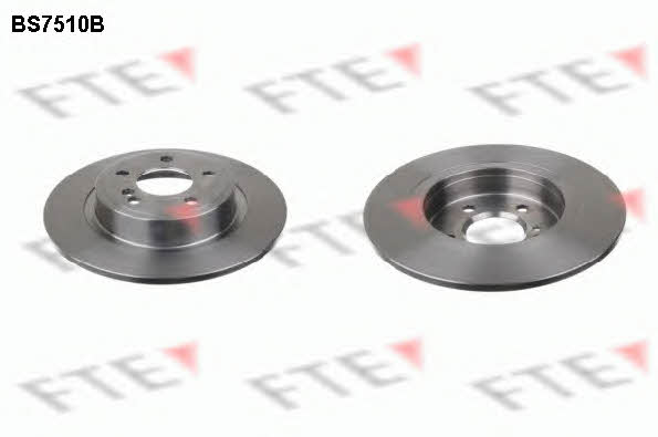 FTE BS7510B Rear brake disc, non-ventilated BS7510B