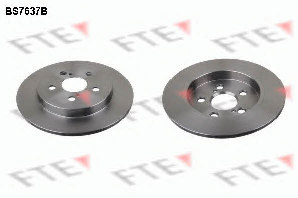 FTE BS7637B Rear brake disc, non-ventilated BS7637B