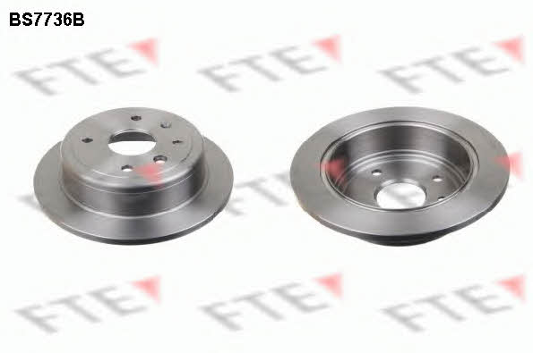 FTE BS7736B Rear brake disc, non-ventilated BS7736B