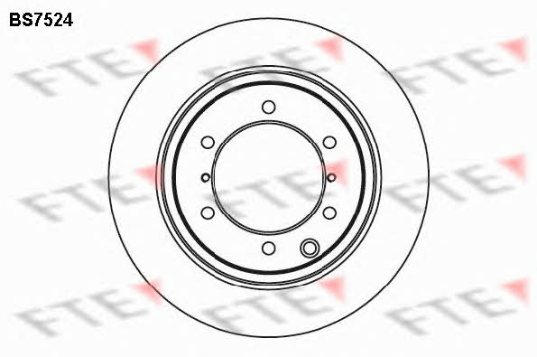 FTE BS7524 Rear ventilated brake disc BS7524