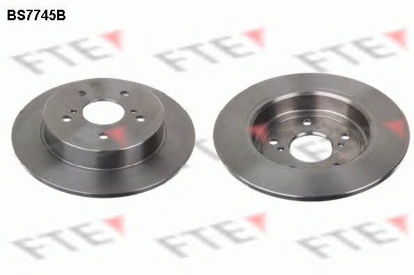 FTE BS7745B Rear brake disc, non-ventilated BS7745B