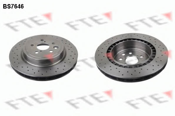 FTE BS7646 Rear ventilated brake disc BS7646
