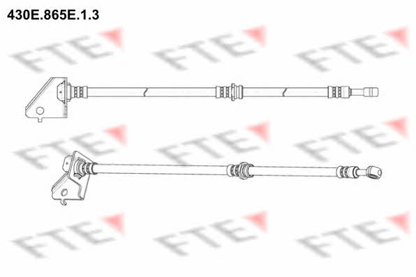 FTE 430E.865E.1.3 Brake Hose 430E865E13