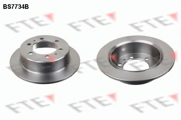FTE BS7734B Rear brake disc, non-ventilated BS7734B