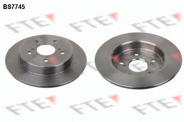 FTE BS7745 Rear brake disc, non-ventilated BS7745