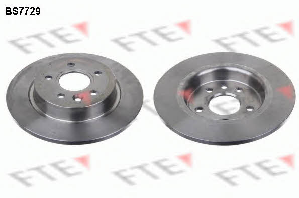 FTE BS7729 Rear brake disc, non-ventilated BS7729