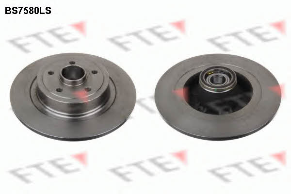 FTE BS7580LS Rear brake disc, non-ventilated BS7580LS