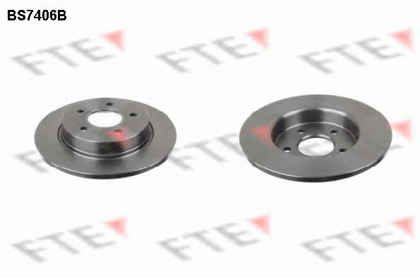 FTE BS7406B Rear brake disc, non-ventilated BS7406B