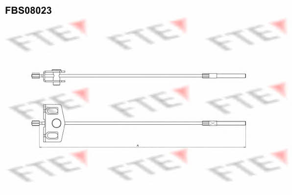 FTE FBS08023 Cable Pull, parking brake FBS08023