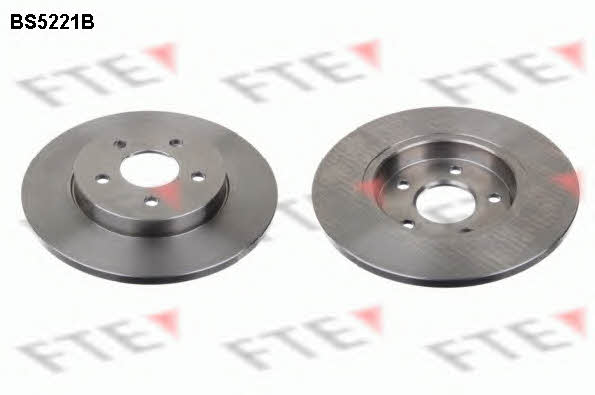 FTE BS5221B Rear brake disc, non-ventilated BS5221B