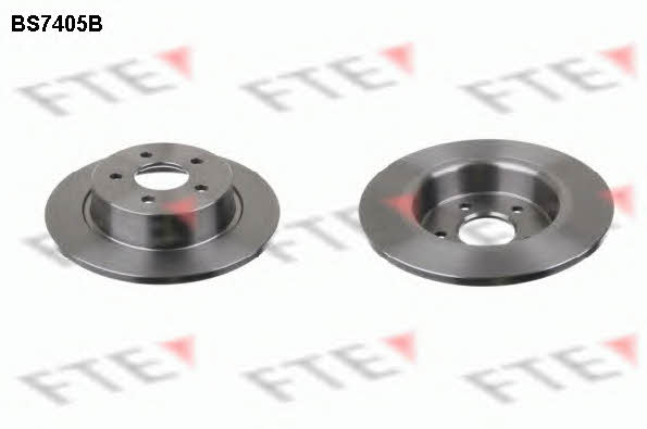 FTE BS7405B Rear brake disc, non-ventilated BS7405B