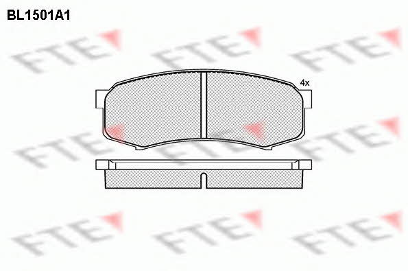 FTE BL1501A1 Brake Pad Set, disc brake BL1501A1