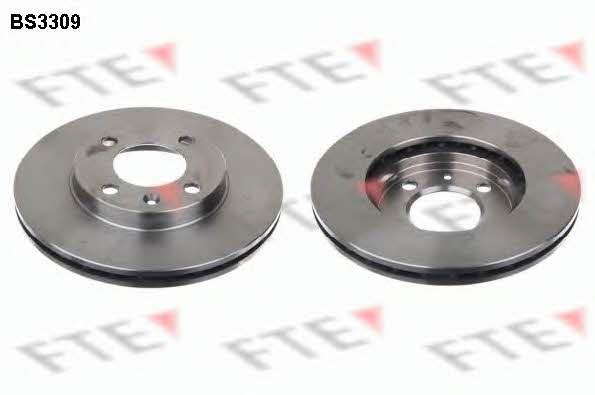 FTE BS3309 Front brake disc ventilated BS3309