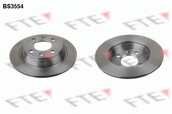 FTE BS3554 Rear brake disc, non-ventilated BS3554