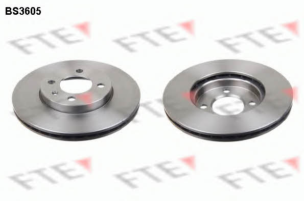 FTE BS3605 Front brake disc ventilated BS3605