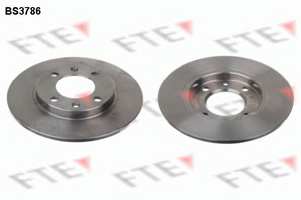 FTE BS3786 Rear brake disc, non-ventilated BS3786