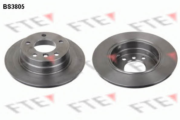 FTE BS3805 Rear brake disc, non-ventilated BS3805