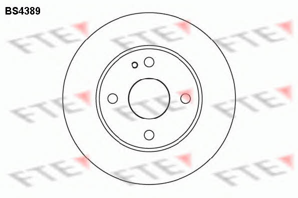 FTE BS4389 Brake disc BS4389