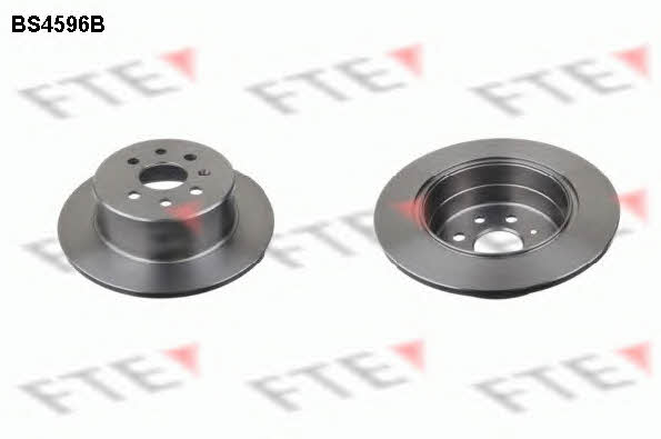 FTE BS4596B Rear brake disc, non-ventilated BS4596B
